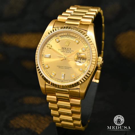 gold rolex president review|gold rolex presidential day date.